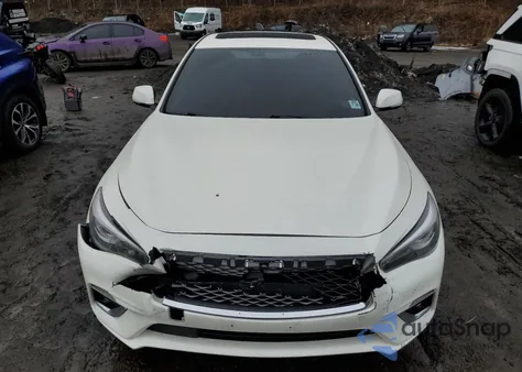 2019 Infiniti Q50 Luxe z USA, uszkodzony, nr VIN JN1EV7AR7KM554034
